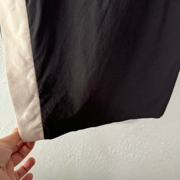 Athleta straight wide leg pant black striped size 10 - Picture 4 of 7